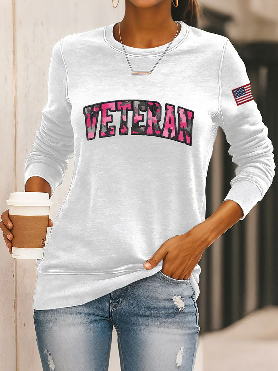 Women's veteran sweatshirts gracestitchs