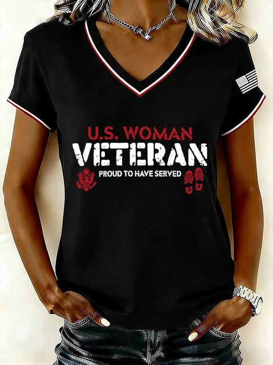 Women's V-neck T-shirts gracestitchs