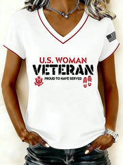 Women's V-neck T-shirts gracestitchs