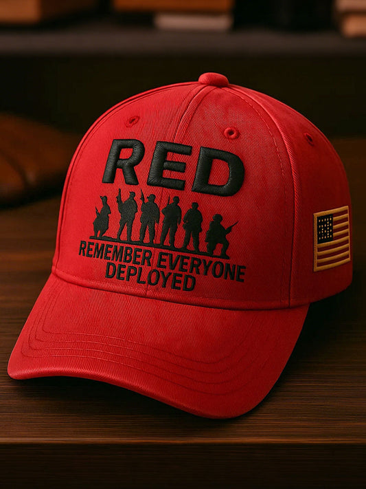 Red Friday Remember Everyone Deployed Veterans Unisex Hats gracestitchs