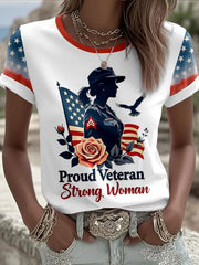 Women's Proud Veteran T-Shirts gracestitchs