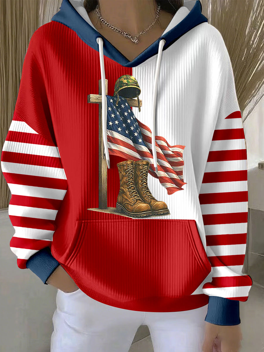 Women's veteran hoodies gracestitchs