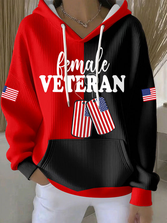 Women's female veteran hoodies gracestitchs