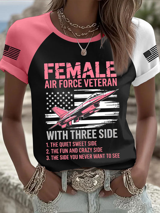 Women's Female Veteran T-Shirts gracestitchs