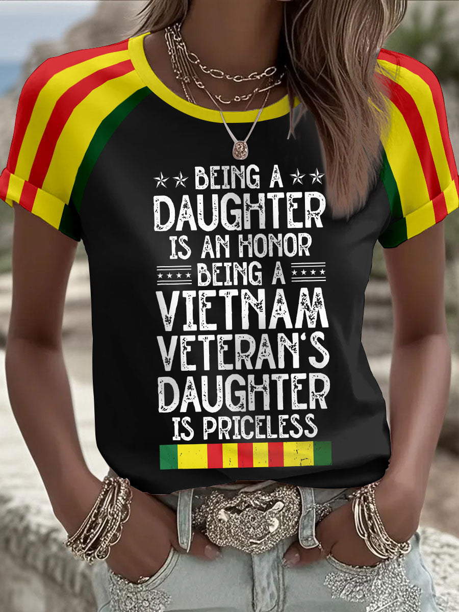 Women's Vietnam Veteran's Daughter T-Shirts gracestitchs