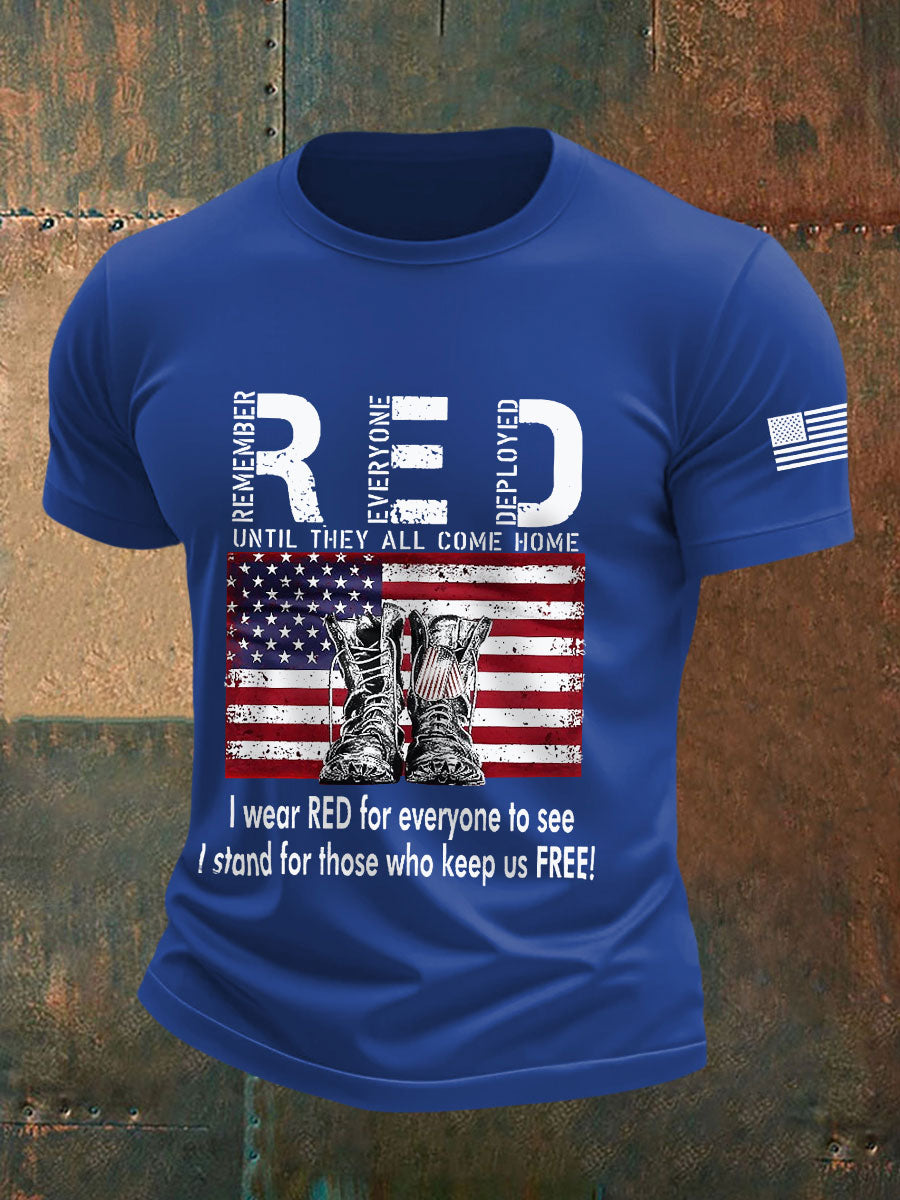 Men's Red Friday Veterans T-Shirts gracestitchs