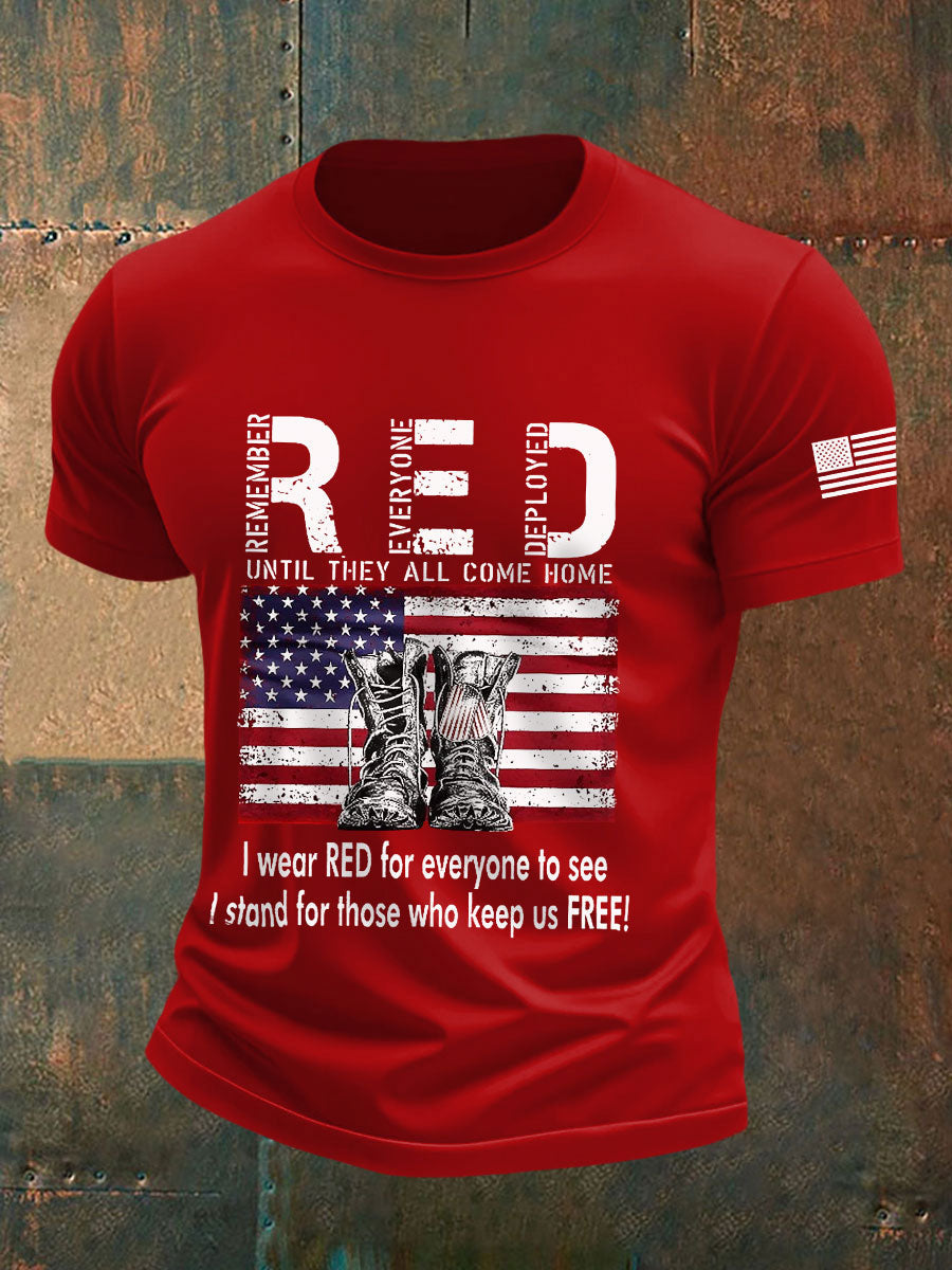 Men's Red Friday Veterans T-Shirts gracestitchs