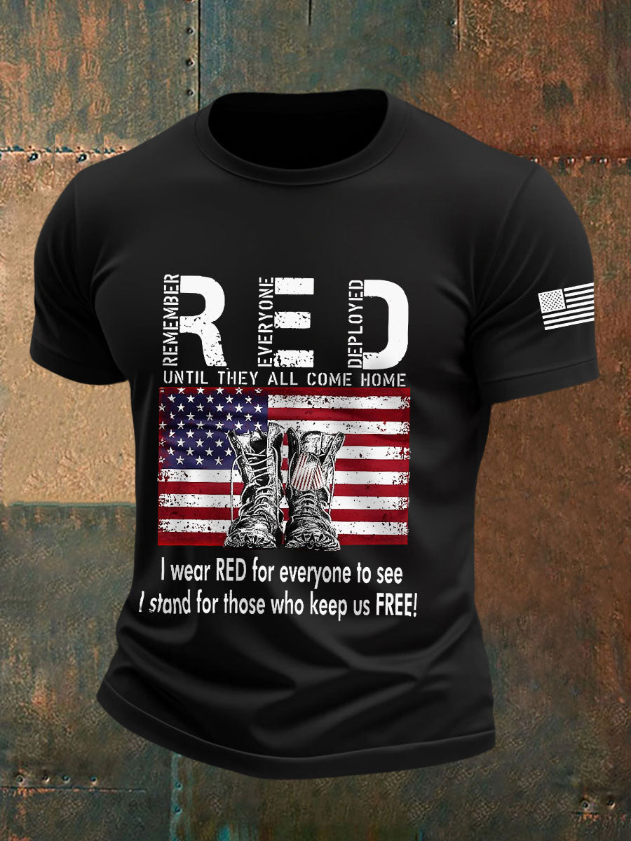 Men's Red Friday Veterans T-Shirts gracestitchs