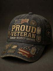 Proud Veteran Unisex Hats gracestitchs