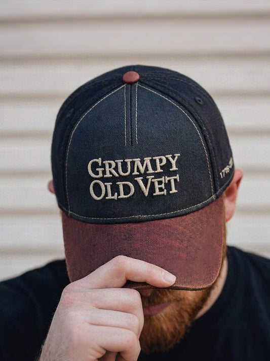 Grumpy Old Veteran Unisex Hats gracestitchs