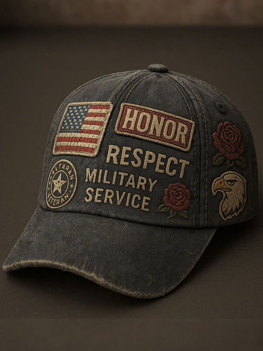 Honor Respect Military Service Unisex Hats gracestitchs