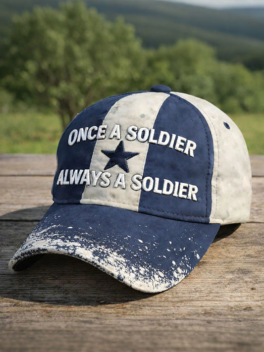 "Once a soldier, always a soldier" Unisex hats gracestitchs