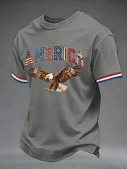 Men's USA 1776-2026 Printed Casual T-Shirt gracestitchs