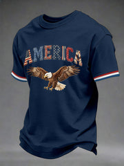 Men's USA 1776-2026 Printed Casual T-Shirt gracestitchs