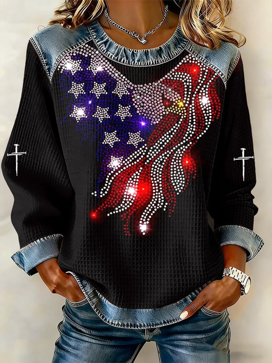 Women's American sweatshirt gracestitchs