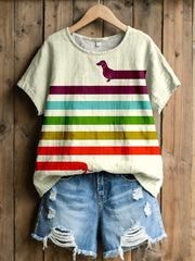 Women's Short Sleeve Doll Neck Blouse gracestitchs