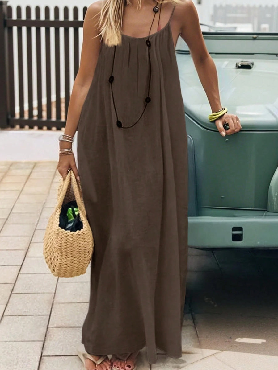 Women's Strappy Backless Long Dress gracestitchs