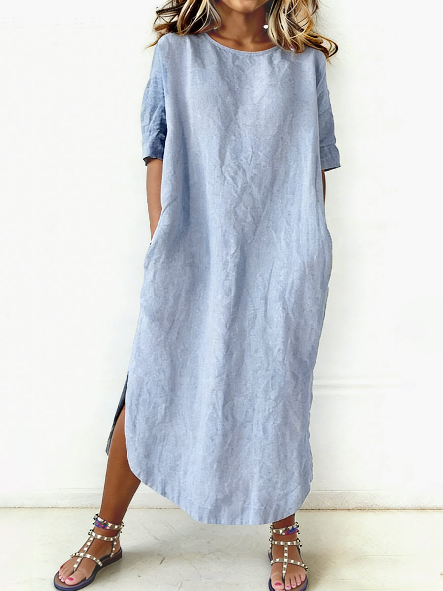 Women's Casual Elegant Midi Dress gracestitchs