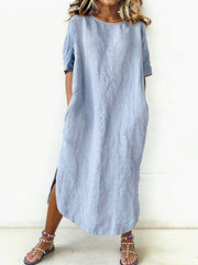 Women's Casual Elegant Midi Dress gracestitchs