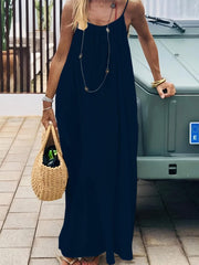 Women's Strappy Backless Long Dress gracestitchs