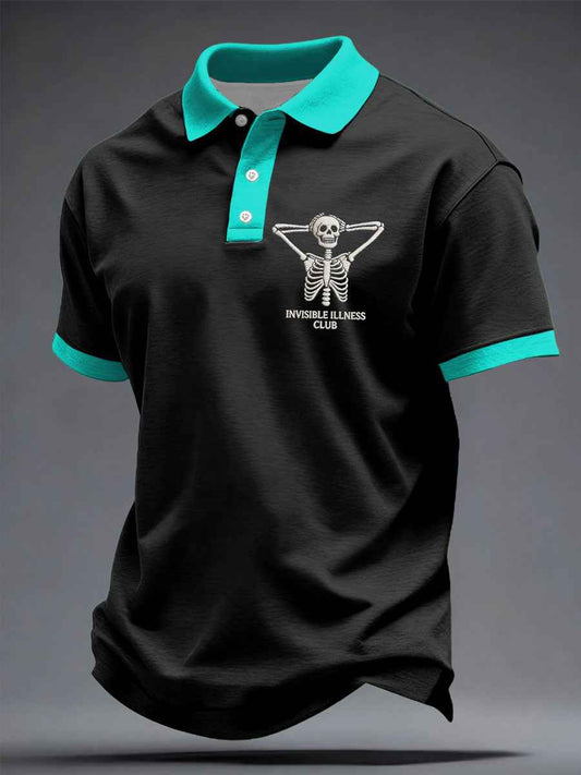 Men's PTSD Awareness Veteran Printed Casual Tops