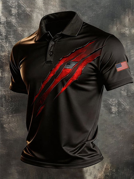 Men's Independence Day Flag Tops gracestitchs
