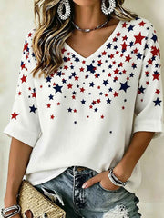 Women's Independence Day Print Top