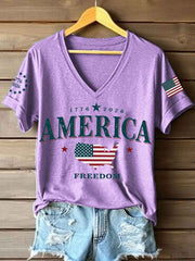 Women's America 1776-2026 V-Neck T-Shirt