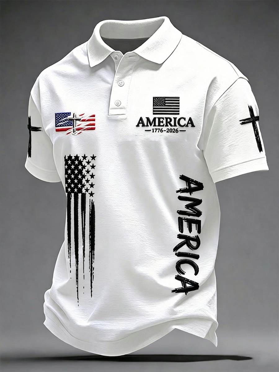 Men's America Cross Shirt gracestitchs