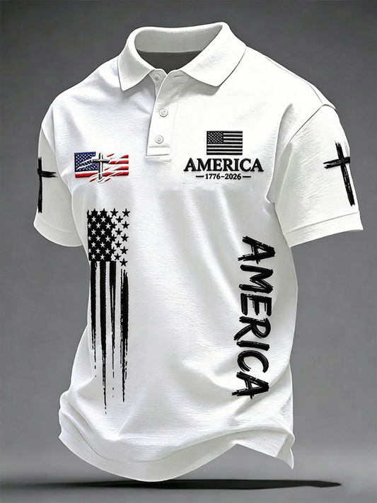 Men's America Cross Shirt gracestitchs