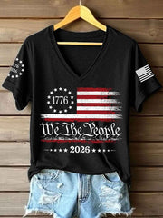 Women's America 1776-2026 V-Neck T-Shirt