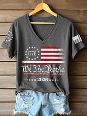 Women's America 1776-2026 V-Neck T-Shirt