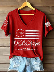Women's America 1776-2026 V-Neck T-Shirt