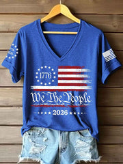 Women's America 1776-2026 V-Neck T-Shirt