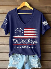 Women's America 1776-2026 V-Neck T-Shirt