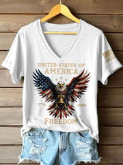 Women's America 1776-2026 V-Neck T-Shirt