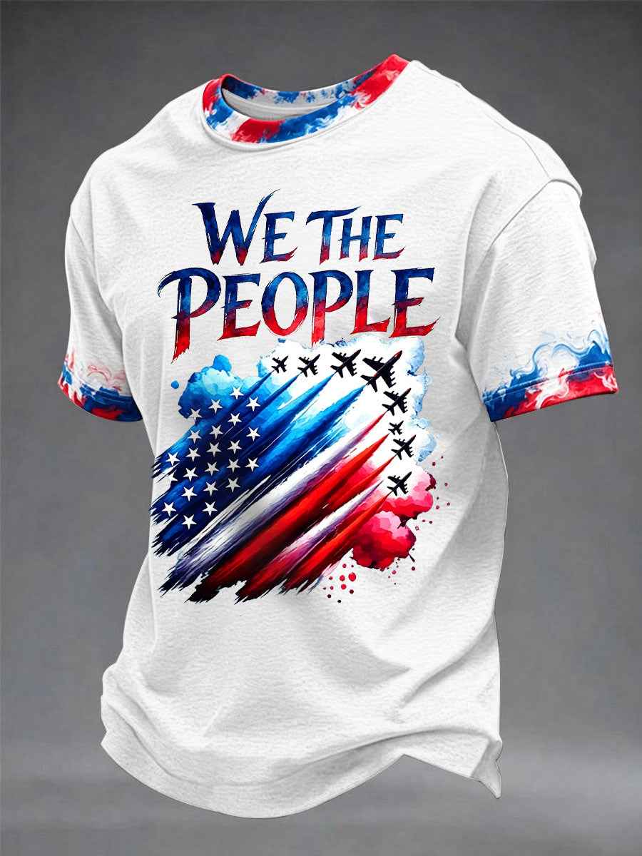 Men's Independence Day We The People Print Tee