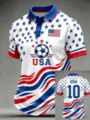 Men's USA Football Printed Shirt
