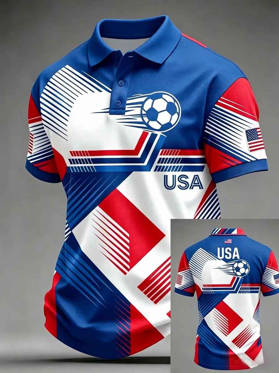 Men's USA Football Printed Shirt