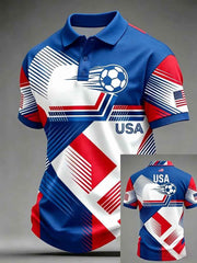 Men's USA Football Printed Shirt