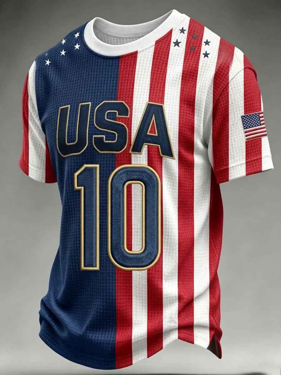 Men's USA Football Printed T-shirt