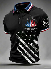Men's Independence Day We The People Print Polo