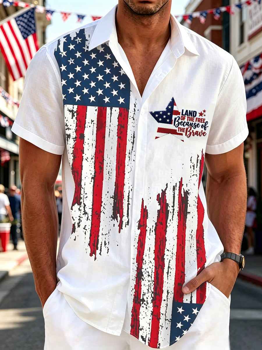 Men's Independence Day Print Shirt