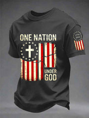 Men's Independence Day One Nation Under God Print Tee