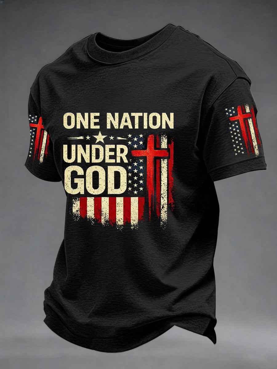 Men's Independence Day One Nation Under God Print Tee