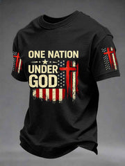 Men's Independence Day One Nation Under God Print Tee