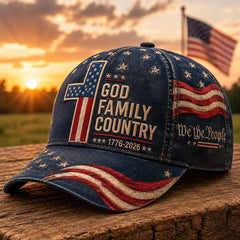 Unisex Independence Day USA Flag Print Patriotic Hat gracestitchs