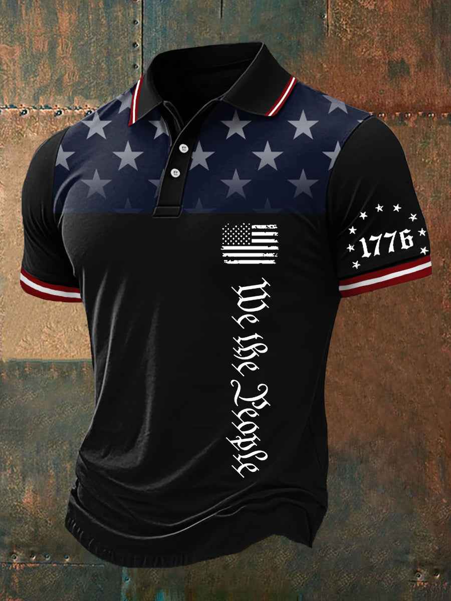 Men's We The People 1776 Independence Day Casual Polo
