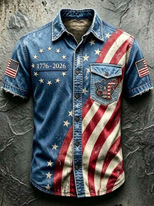 Men'S 250Th Anniversary National Faith Print Shirt