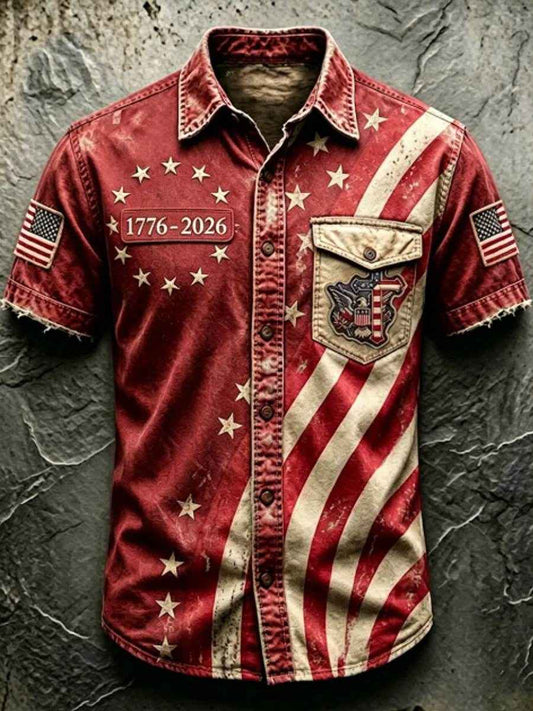 Men'S 250Th Anniversary National Faith Print Shirt